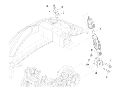 Rear shock absorber