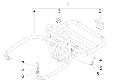 Porte bagages arrière