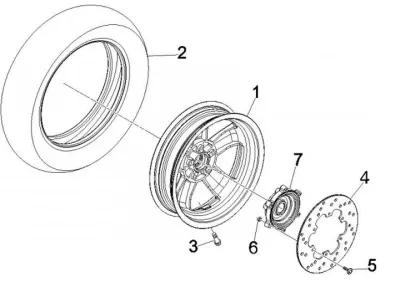 Roue arrière