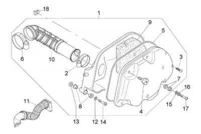 Air intake filter