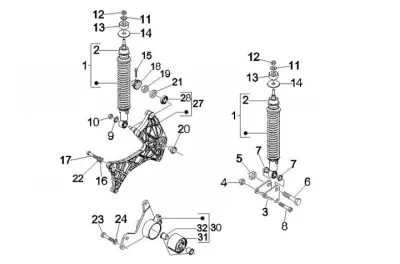 Rear shock absorber