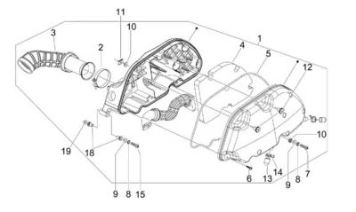 Air intake filter