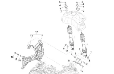 Rear shock absorber