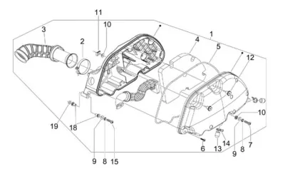 Air intake filter