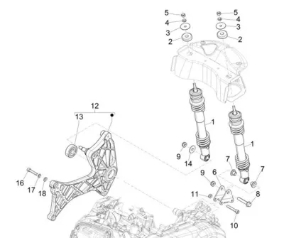 Rear shock absorber
