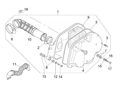 Air intake filter