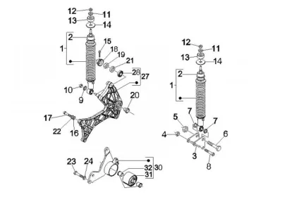 Rear shock absorber