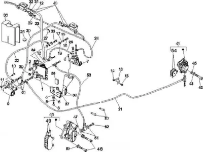 Brake caliper - brake hose