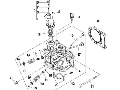 Cylinder head - valves