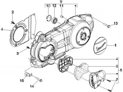 Engine casing cover