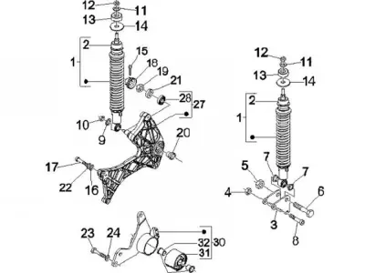 Rear shock absorber