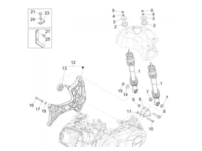 Rear shock absorber