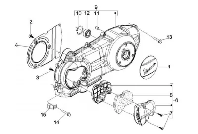 Engine casing cover