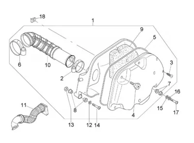 Air intake filter