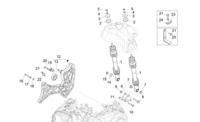 Rear shock absorber