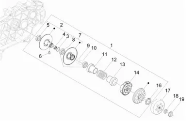 Rear pulley - clutch