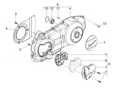 Engine casing cover