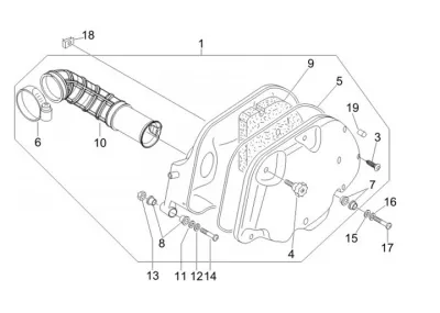 Air intake filter