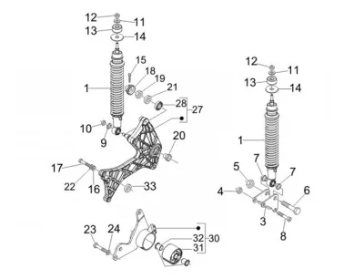 Rear shock absorber