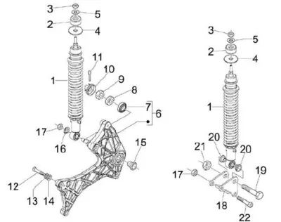 Rear shock absorber