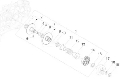 Rear pulley - clutch