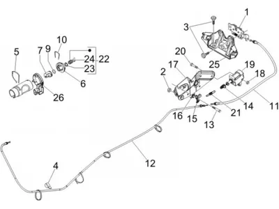Lock set - ignition switch