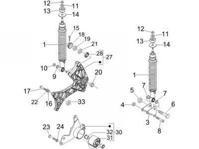 Rear shock absorber