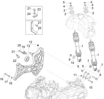 Rear shock absorber