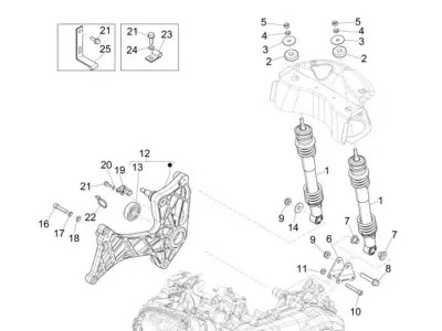 Rear shock absorber