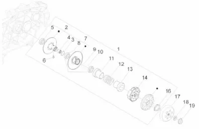 Rear pulley - clutch