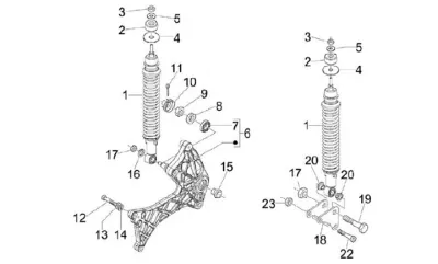 Rear shock absorber