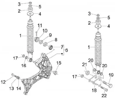Rear shock absorber