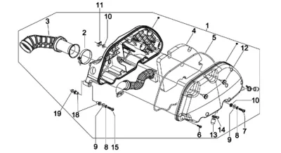 Air intake filter