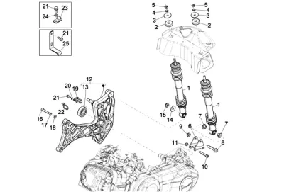 Rear shock absorber