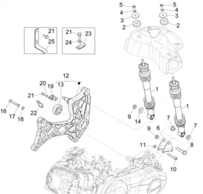 Rear shock absorber