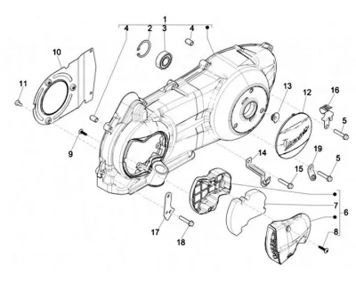 Couvercle carter moteur