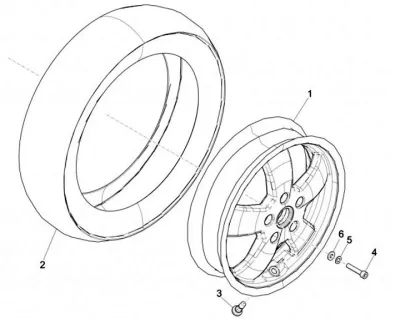 Roue avant