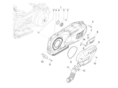 Engine casing cover