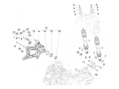 Rear shock absorber