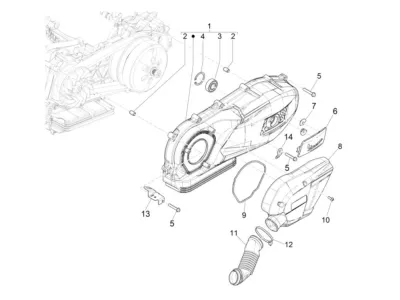 Couvercle carter moteur