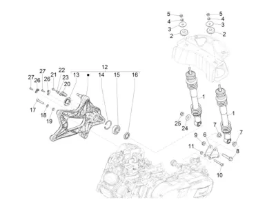 Rear shock absorber