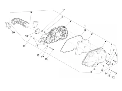 Air intake filter