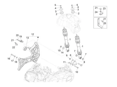 Rear shock absorber
