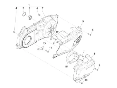 Engine casing cover