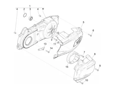Engine casing cover