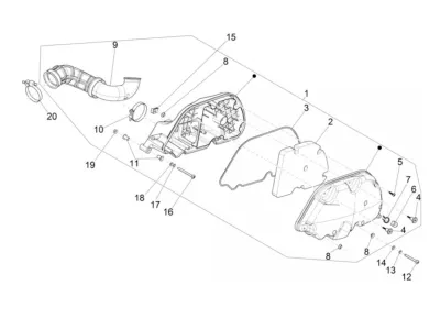 Air intake filter