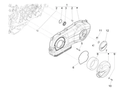Engine casing cover