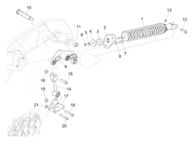 Rear shock absorber