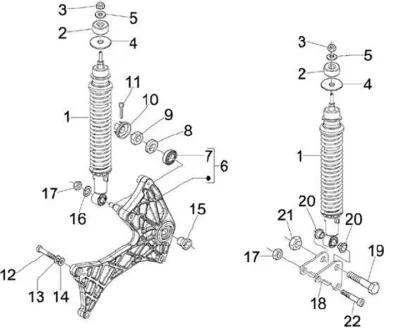 Rear shock absorber
