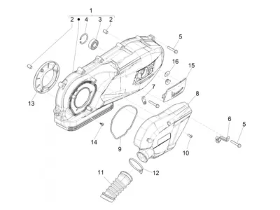 Engine casing cover